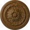 Ekena Millwork Wigan Ceiling Medallion, Hand-Painted Smokey Topaz Crackle, 16"OD x 2 1/4"P CM16WGSTC - alternate 1